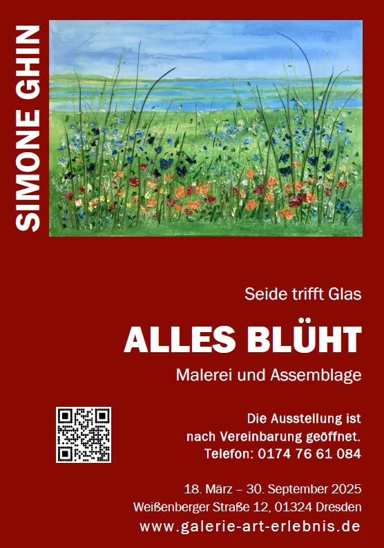 Simone Ghin - Seide trifft Glas - Alles blüht